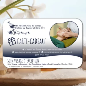 Carte-Cadeau Soins du Visage La Canopée : Soin visage d'exception avec une formulation selon les principes de la chimie verte.